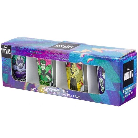 Disney Villians Card Mini Shot Glasses - Picture 2 of 2